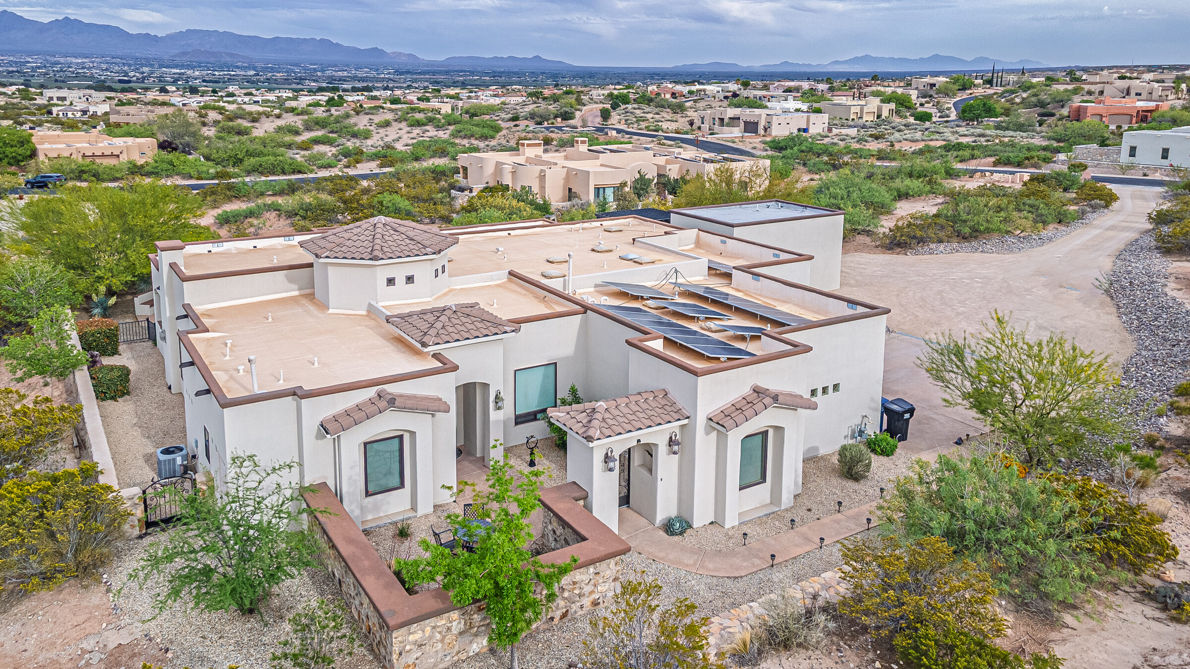 Front of house — Picacho Mountain estate, Las Cruces, NM